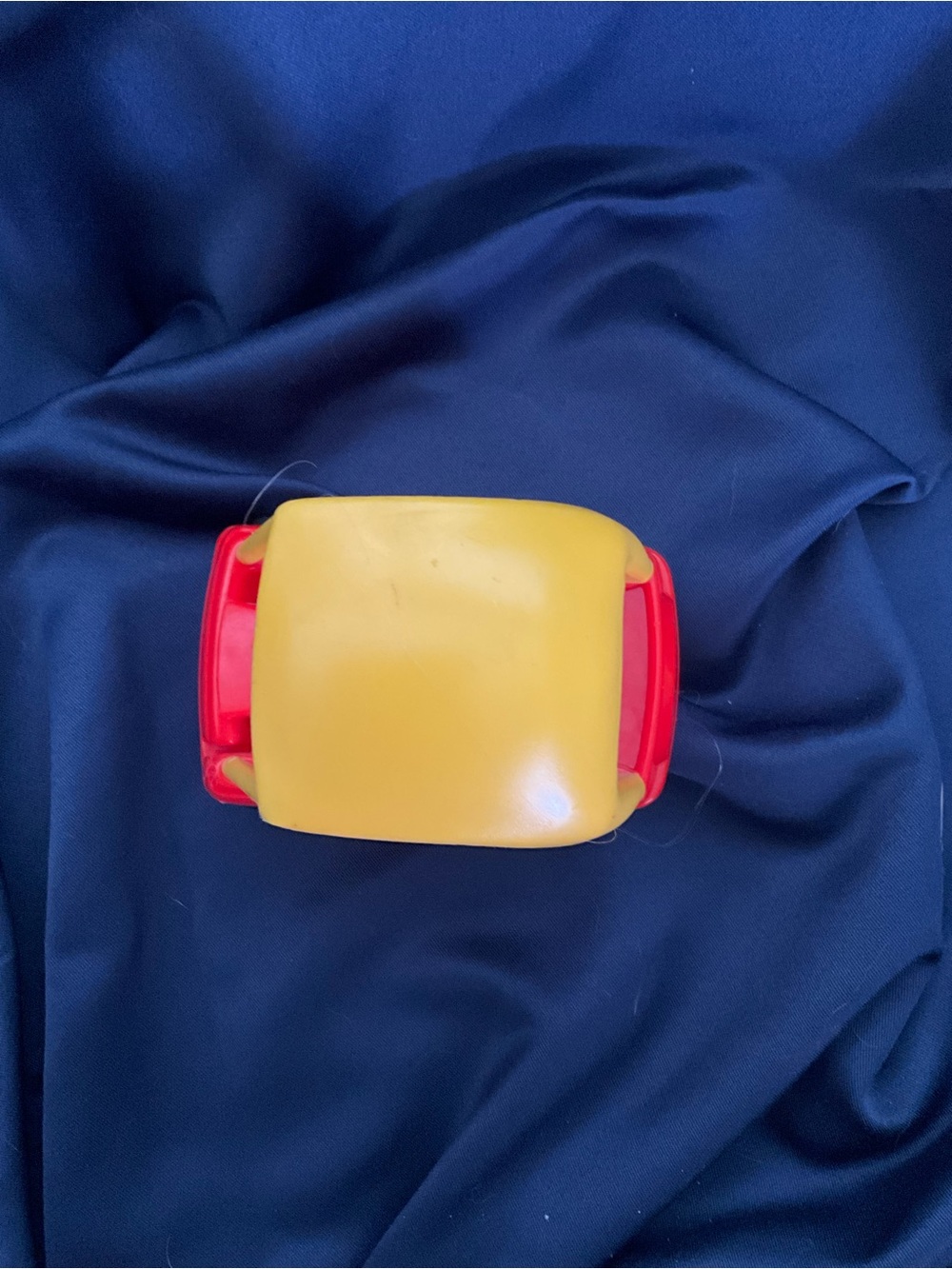 Vintage 90s Little Tikes Dollhouse Cozy Coupe Miniature Red Yellow Doll Car - Picture 6 of 6